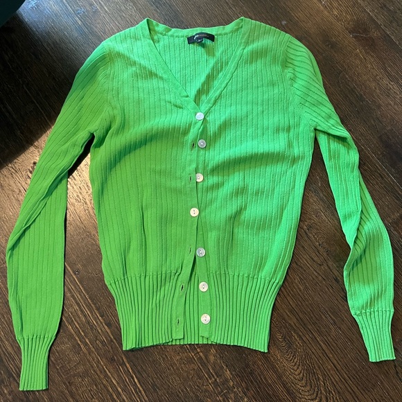 Bcbg size large green cardigan - Picture 1 of 2